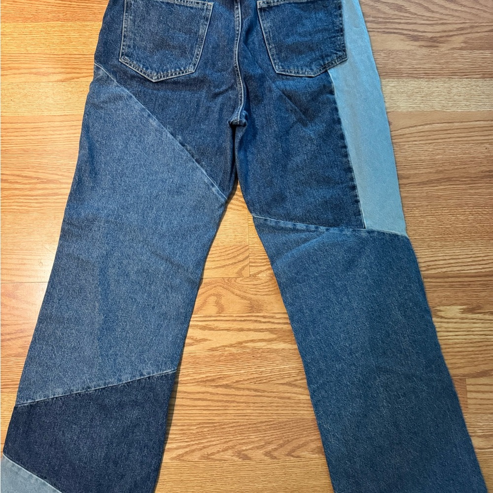 Mango Women’s Patchwork Denim Jeans